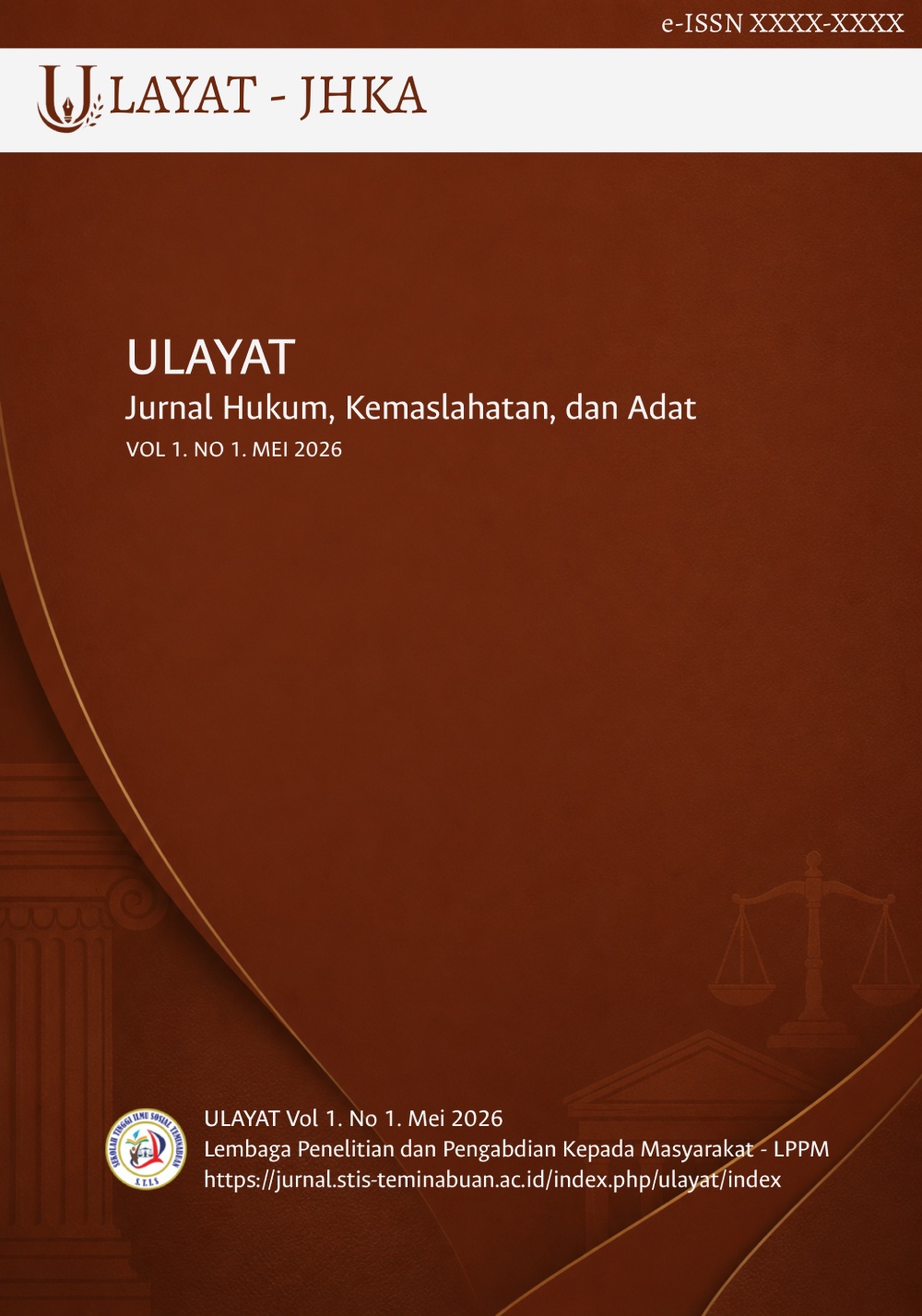 Sampul ULAYAT: Jurnal Hukum, Kemaslahatan, dan Adat